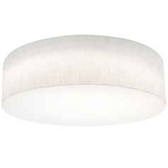 Afx Lighting Anton Linen White LED Flushmount Light