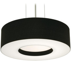 Afx Lighting Montclair Satin Nickel Pendant Light with Drum Shade