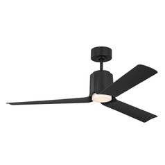 Peel 52-Inch LED Smart Fan in Midnight Black by VC Fan Collection