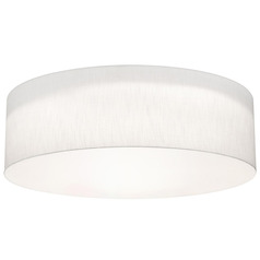 Afx Lighting Anton Linen White LED Flushmount Light