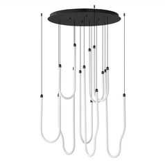 Et2 Soleil Black LED Multi-Light Pendant