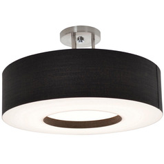 Afx Lighting Montclair Satin Nickel LED Semi-Flushmount Light