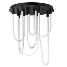Et2 Soleil Black LED Flushmount Light