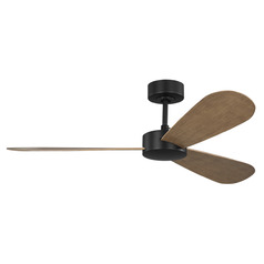 Visual Comfort Fan Collection Barbara Barry Paddle Smart 52 Midnight Black Ceiling Fan Without Light
