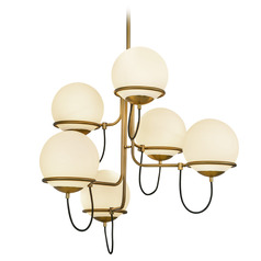 Alora Lighting Alan Pepin Alba Aged Gold Chandelier