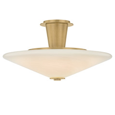 Corbett Lighting Cologne Vintage Brass LED Semi-Flushmount Light