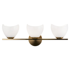 Matteo Lighting Uptowne Aged Gold Brass Bathroom Light