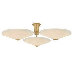 Corbett Lighting Cologne Vintage Brass LED Semi-Flushmount Light