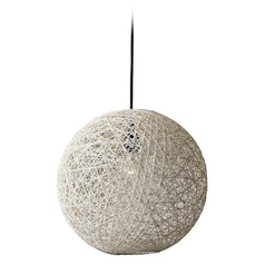 Adesso Home Havana Cream Pendant Light with Globe Shade