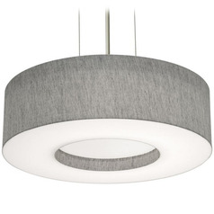 Afx Lighting Montclair Black LED Pendant Light with Drum Shade