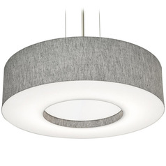 Afx Lighting Montclair Black Pendant Light with Drum Shade