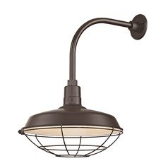 Bronze Gooseneck Barn Light with 16