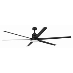 Craftmade Lighting Mondo Flat Black LED Ceiling Fan with Light