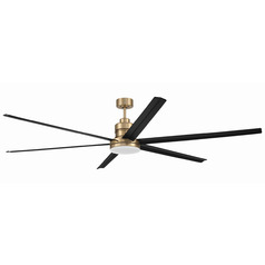 Craftmade Lighting Mondo Satin Brass LED Ceiling Fan with Light