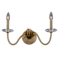 Kalco Lighting Vanessa Deleon Venus Historic Brass Sconce