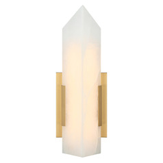 Matteo Lighting Rigio Aged Gold Brass LED Sconce