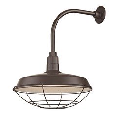 Bronze Gooseneck Barn Light with 18