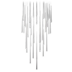 Modern Forms Cascade Polished Nickel LED Multi-Light Pendant
