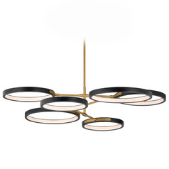 Et2 Hoopla Black & Gold LED Pendant Light