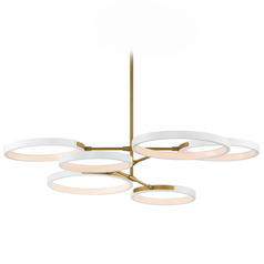 Et2 Hoopla White & Gold LED Pendant Light