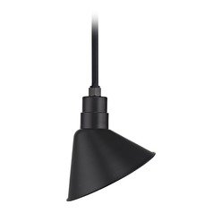 Black Pendant Barn Light with 12