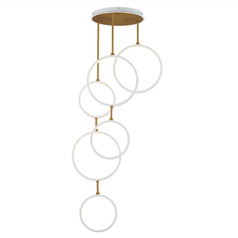 Et2 Hoopla White & Gold LED Multi-Light Pendant