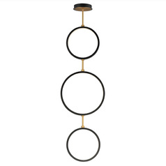 Et2 Hoopla Black & Gold LED Pendant Light
