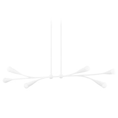 Mitzi Suki Textured White 6-Light Flush Mount