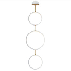 Et2 Hoopla White & Gold LED Pendant Light