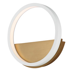 Et2 Hoopla White & Gold LED Sconce