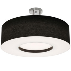 Afx Lighting Montclair Satin Nickel Semi-Flushmount Light
