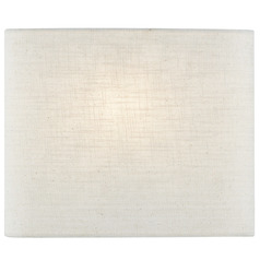 Justice Design ADA Wide Oval Fabric Wall Sconce Cream
