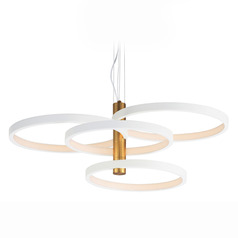 Et2 Hoopla White & Gold LED Pendant Light