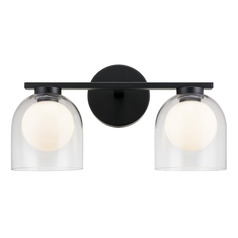 Matteo Lighting Derbishone Black LED Bathroom Light