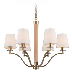 Kalco Lighting Curva Brushed Champagne Gold Chandelier