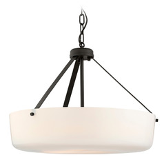 Progress Lighting Lieon Antique Bronze Pendant Light with Bowl / Dome Shade