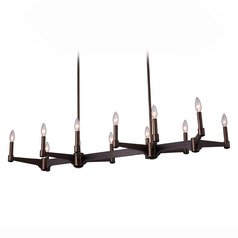 Kalco Lighting Tono Vintage Bronze Island Light