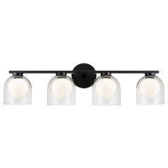 Matteo Lighting Derbishone Black LED Bathroom Light