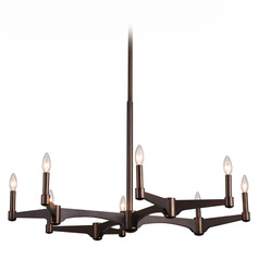 Kalco Lighting Tono Vintage Bronze Chandelier