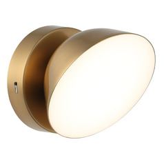 Matteo Lighting Emerson Aged Gold Brass LED Sconce