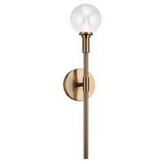 Matteo Lighting Candlestix Aged Gold Brass Sconce
