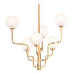 Corbett Lighting Onyx Vintage Gold Leaf LED Chandelier