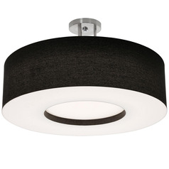 Afx Lighting Montclair Satin Nickel LED Semi-Flushmount Light