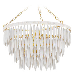 Mitzi Cora Aged Brass 4-Light Chandelier