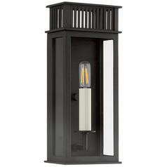 Troy Lighting Gridley Textured Black LED Outdoor Wall Light