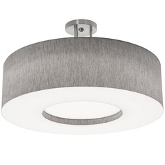Afx Lighting Montclair Satin Nickel LED Semi-Flushmount Light