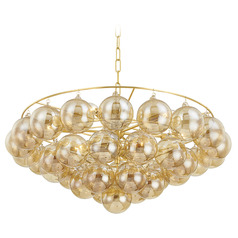 Mitzi Cora Aged Brass 9-Light Chandelier