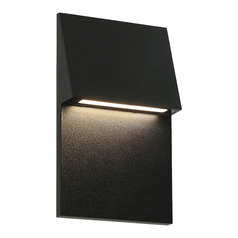 Matteo Lighting Dawn Matte Black LED Outdoor Wall Light
