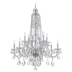 Crystorama Lighting Traditional Crystal Polished Chrome Crystal Chandelier