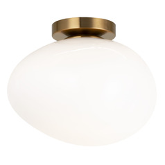Matteo Lighting Melotte Aged Gold Brass Flushmount Light